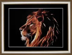 Rhinestone decoration kit KC-146 "King of animals"