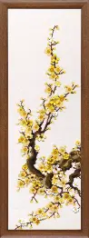 Mixed technique stitch kit M-94 “Yellow oriental cherry” 