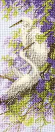 Cross-stitch kit М-349 "Herons and Wisteria"