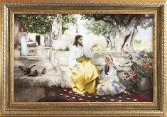 Cross-stitch kit M-314 By H.H. Siemiradzki "Christ with Martha and Maria"