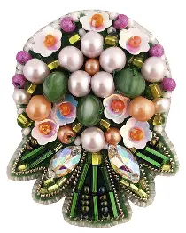 BP-273 Beadwork kit for creating broоch Crystal Art "Bouquet"