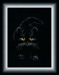 Cross-stitch kit M-142 "Black cat"