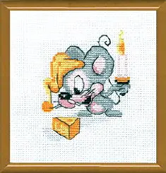 Cross-stitch kit №310 "Mouse happiness"