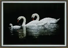 Rhinestone decoration kit KC-1026 "Swan family"