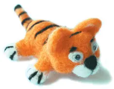 Felting kit V-06 "Small tiger"