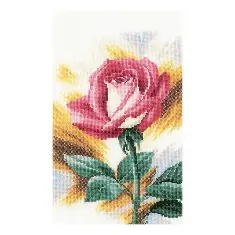 PN-0148258 Counted cross stitch kit LanArte "Shy rose"