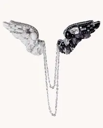 BP-375 Set for making a Crystal Art Yin-Yang brooch