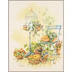 PN-0216152 Lanarte Counted Cross Stitch Kit Home & Garden, Freedom from the Birdcage