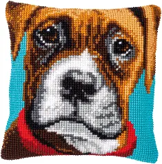 PN-0153886 Vervaco Cross Stitch Cushion "Boxer"