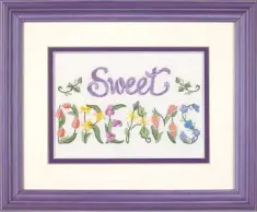 06235 Satin stitch kit DIMENSIONS "Flowery Sweet Dreams"