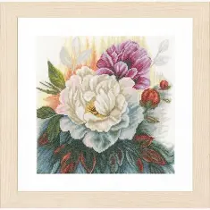 PN-0165377 Counted cross stitch kit LanArte "White Rose"