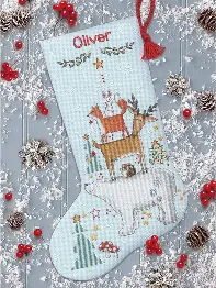  70-09601 Woodland Stack Cross Stitch Kit DIMENSIONS