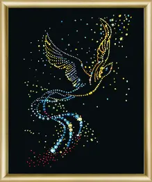 Rhinestone decoration kit KC-021 "Bird of fortune" 