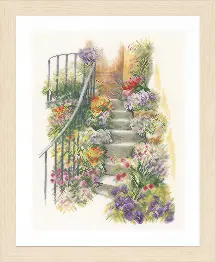 PN-0169680 Counted cross stitch kit LanArte "Flowers Stairs"