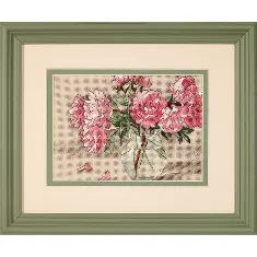 65048 Cross stitch kit DIMENSIONS Peonies in Vase Peonies in a vase