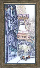 BT-125 Counted cross stitch kit Crystal Art "Puzzle of time"