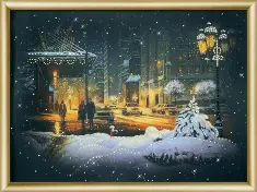 Rhinestone decoration kit KC-156 "Lights of winter town" 