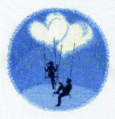M-560 Counted cross stitch kit "You are my universe"