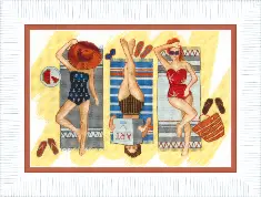 BT-164 Counted corss stitch kit Crystal Art "Rest at the sea"