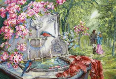 Cross-stitch kit М-370 "Azure Birds"