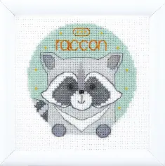 BT-204 Counted cross stitch kit Crystal Art Set of pictures "World of animals"