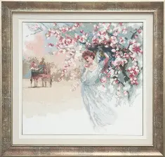 Cross-stitch kit А-167 "A girl in a white" 