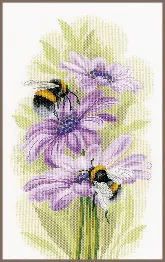 PN-0191874 Counted cross stitch kit LanArte "Dancing bees"