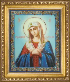 Rhinestone decoration kit КС-055 "The Icon of the Mother of God Tenderness"
