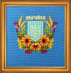 Cross-stitch kit M-210 "National arm of Ukraine"