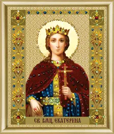 Rhinestone decoration kit KC-127 "The Icon of St. Martyr Ekaterina"