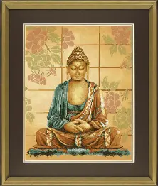 PN-0008040 Counted cross stitch kit LanArte "Buddha" 