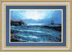 Cross-stitch kit №380 "Blue sea"