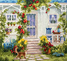 M-518 Counted cross stitch kit "Terrace"
