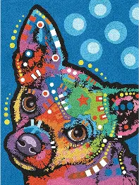 73-91846 Set for drawing with pencils by numbers Dimensions "Dog"Puppy"