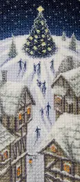 Cross-stitch kit M-470 Counted cross stitch kit "Christmas lights"