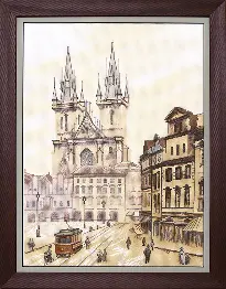 BT-143 Counted cross stitch kit Crystal Art "Busy day"