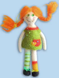 Felting kit V-166 "Pippi Longstocking"
