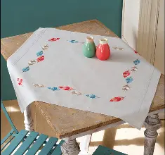 PN-0157563 Vervaco Tablecloth "Feathers"