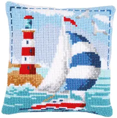 PN-0021781 Cross stitch kit (pillow) Vervaco "Lighthouse"
