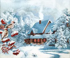 Cross-stitch kit М-385 "Frosty evening"