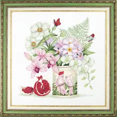 Cross-stitch kit M-299 "Tropical bouquet"