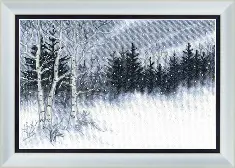 BT-099 Counted cross stitch kit Crystal Art "Winter night"