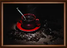 Rhinestone decoration kit KC-1029 "Coffee pleasure"