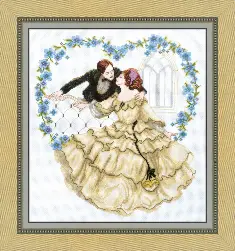 BT-1010 Mixed technique stitch kit Crystal Art "Fervent recognition"