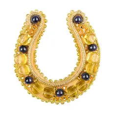 BP-349 Kit for making Crystal Art Horseshoe brooch