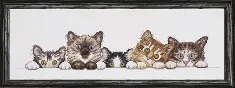 2702 Cross Stitch Kit Curious Kittens Design Works