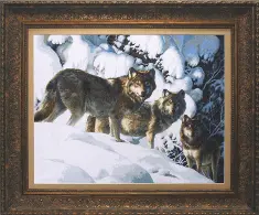 Cross-stitch kit А-199 "Pack of wolves" 