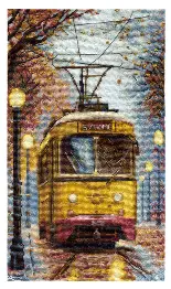 M-585 Counted cross stitch kit "Home!"