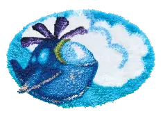 Carpet embroidery kit kit RT-201 “Helicopter” 