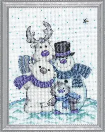 5908 Design Works Snow Friends Cross Stitch Kit
